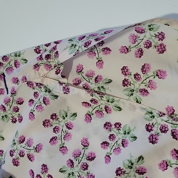 J. Crew 100% Cotton Light Pink Floral Button Down Shirt - Picture 6 of 15